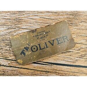 Antique 1900s Oliver 40 Chilled Plow Works Farm Advertising Pocket Book Ledger